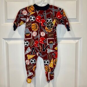 The Children's‎ Place Size 0-3M Sports Dad's #1 Fan Footed Pajamas Romper